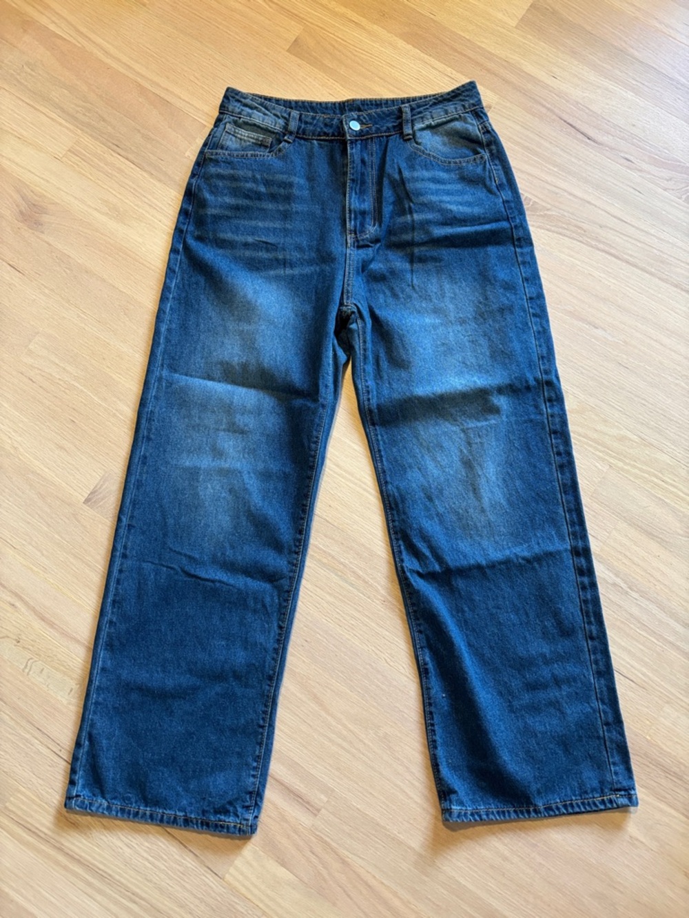 Source Unknown Women's Wide-Leg Dark Indigo Jeans -521sku